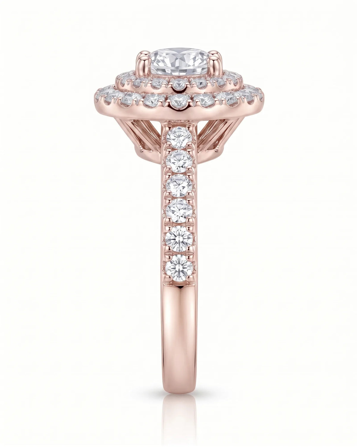 Keira – Gleaming Promise Natural Round Diamond Double Halo Ring