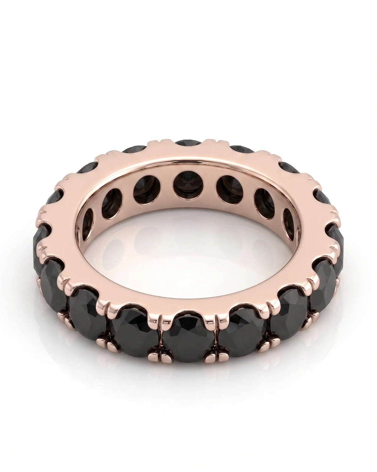 Black Natural Diamond Eternity Band