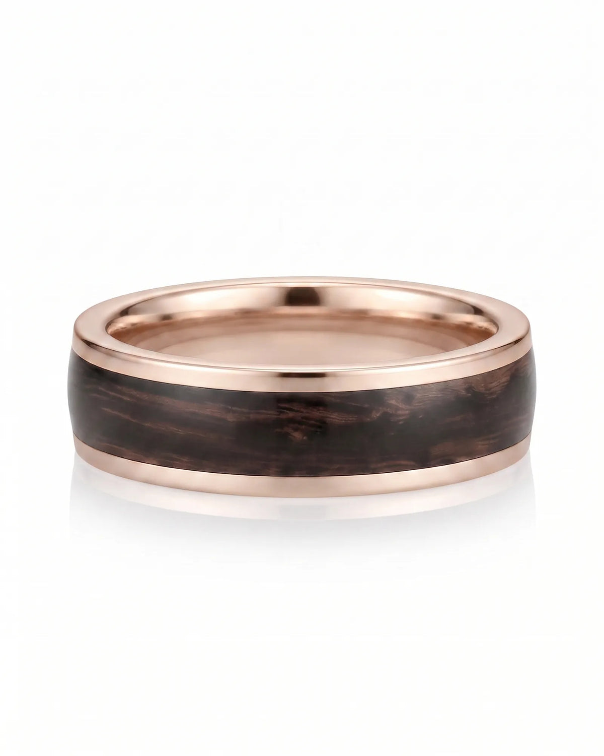 Enamel Ring with Wood Inspired Design