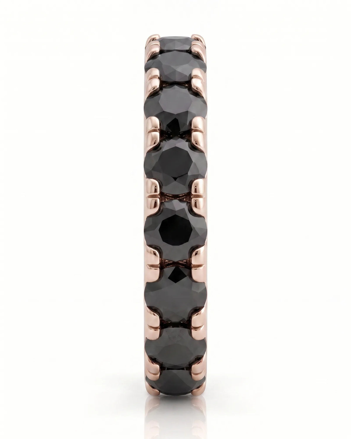 Black Natural Diamond Eternity Band