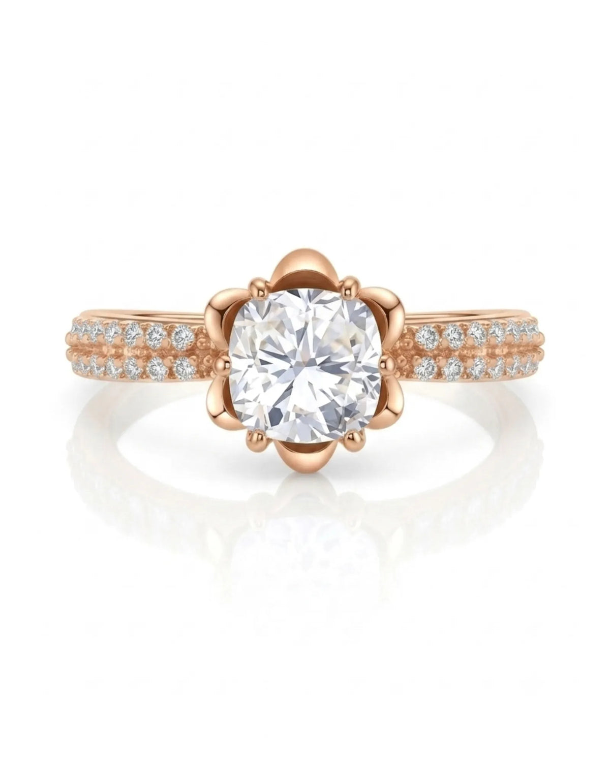 LAURE • Cushion Moissanite Yellow Ring
