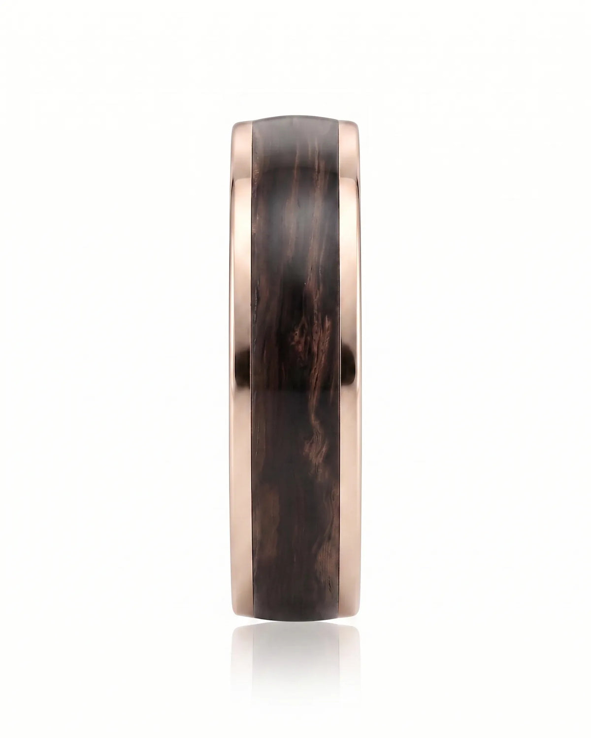 Enamel Ring with Wood Inspired Design