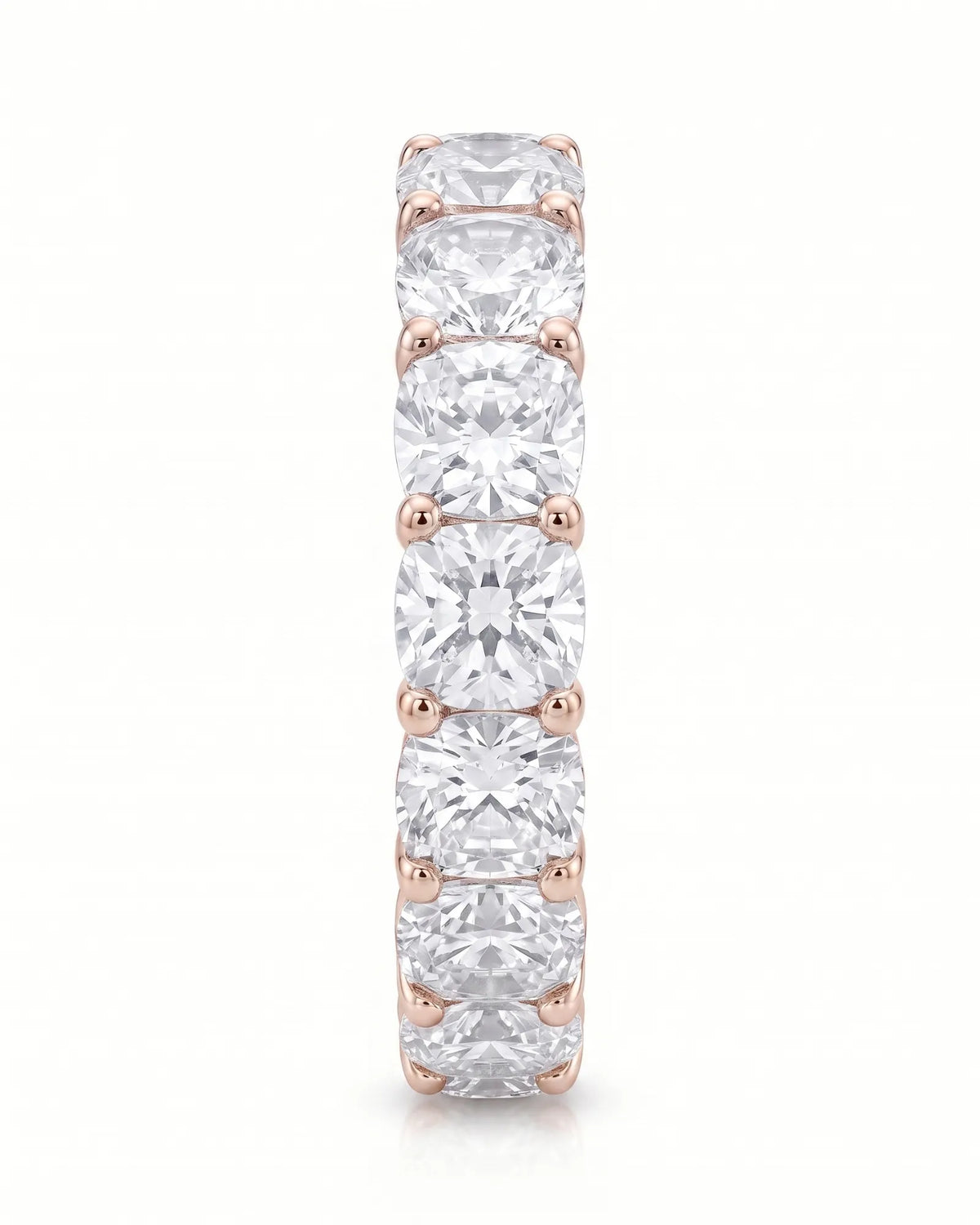 Cushion-Cut Natural Diamond Eternity Band