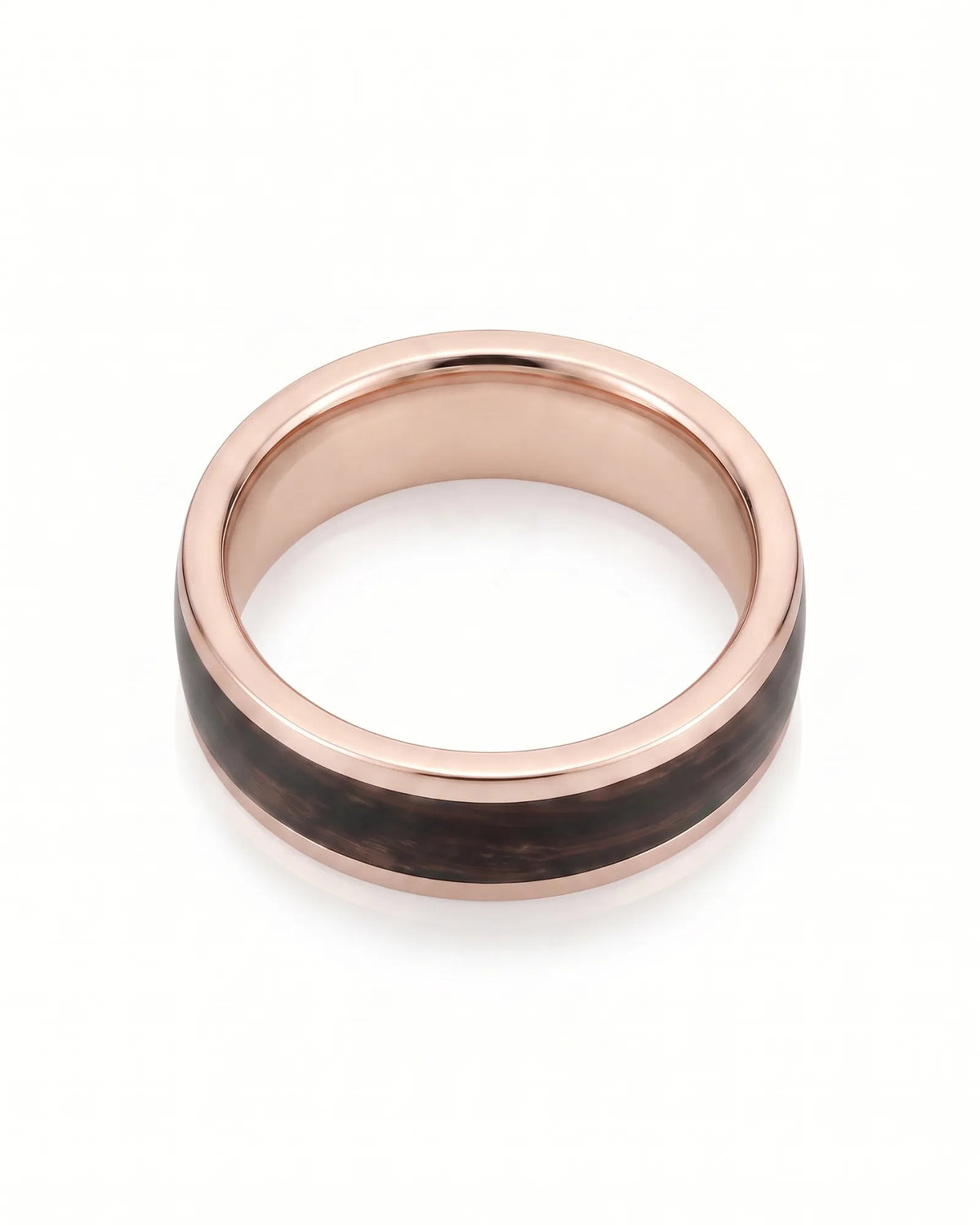 Enamel Ring with Wood Inspired Design