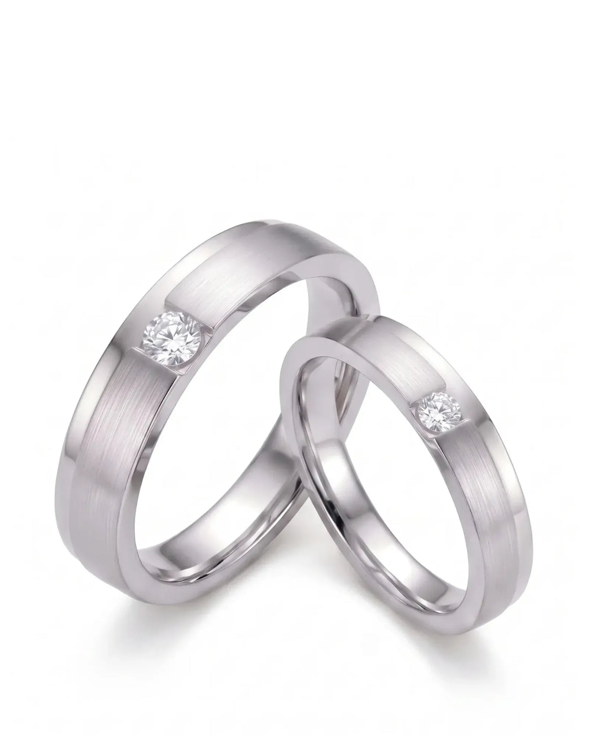 Destiny Match Wedding Band in Two Tone | His & Hers