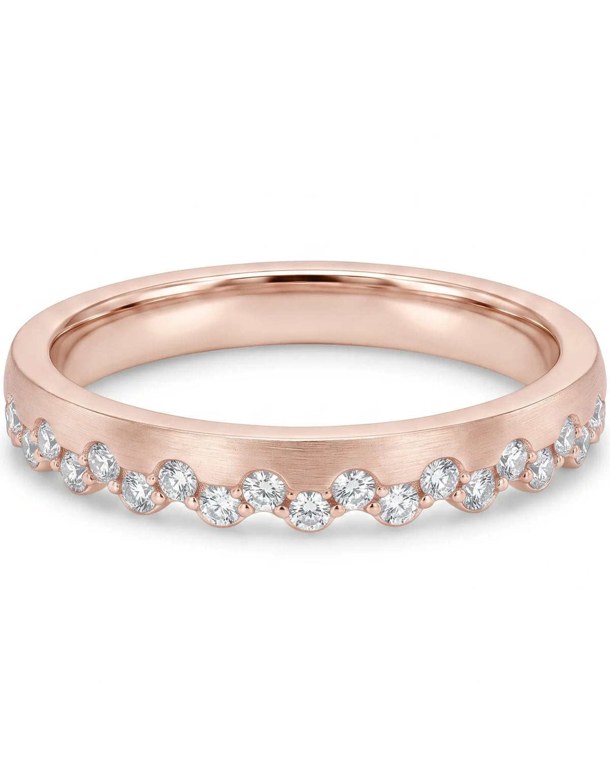 Princess Tiara Diamond Eternity Wedding Band