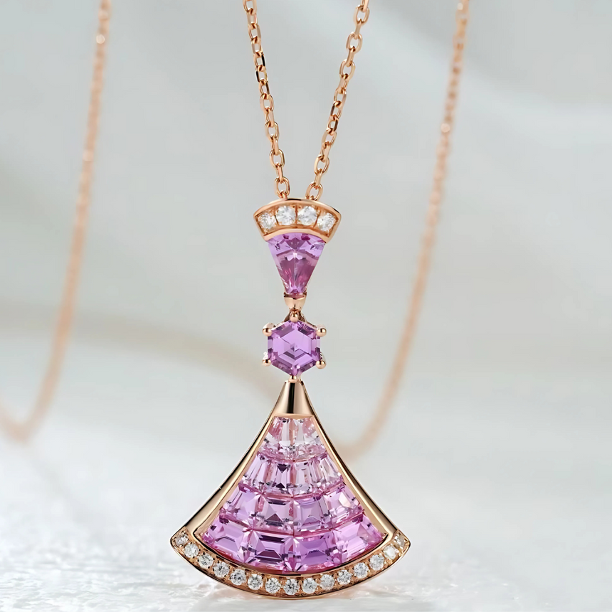 Grand Metamorphia Pink Sapphire Necklace