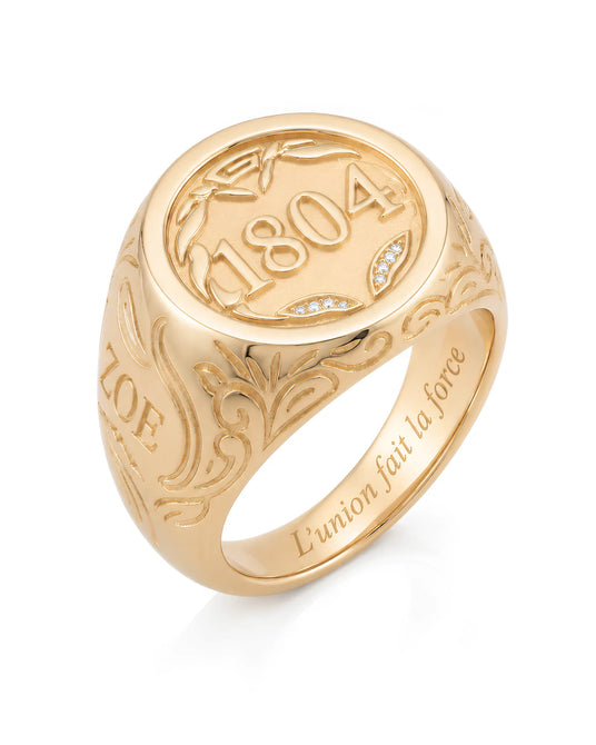 Heritage Crest Signet Ring | 1804 - ZOE