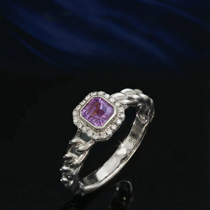 Amara – Purple Sapphire Ring