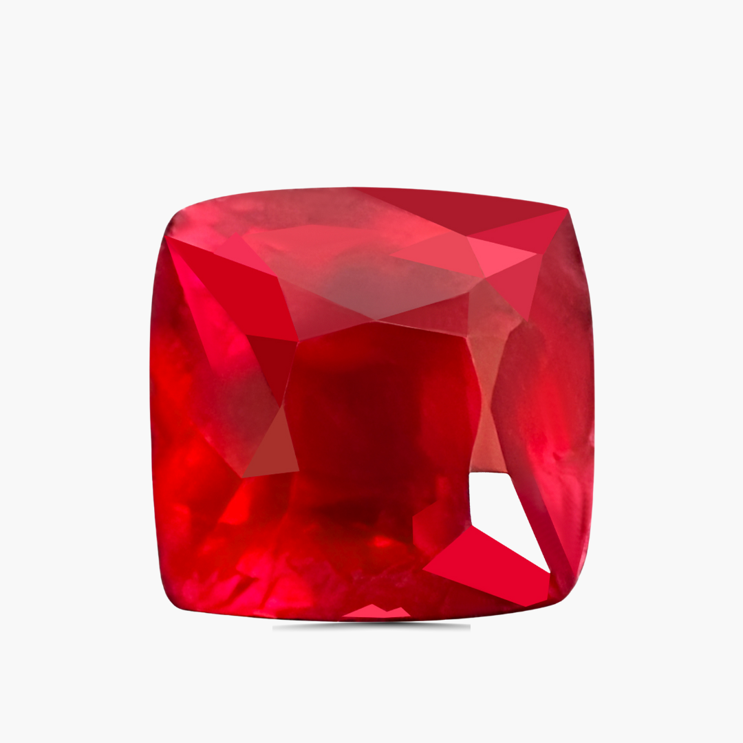 2.02 cts Cushion Cut Natural Ruby Unheated | GRS Certified
