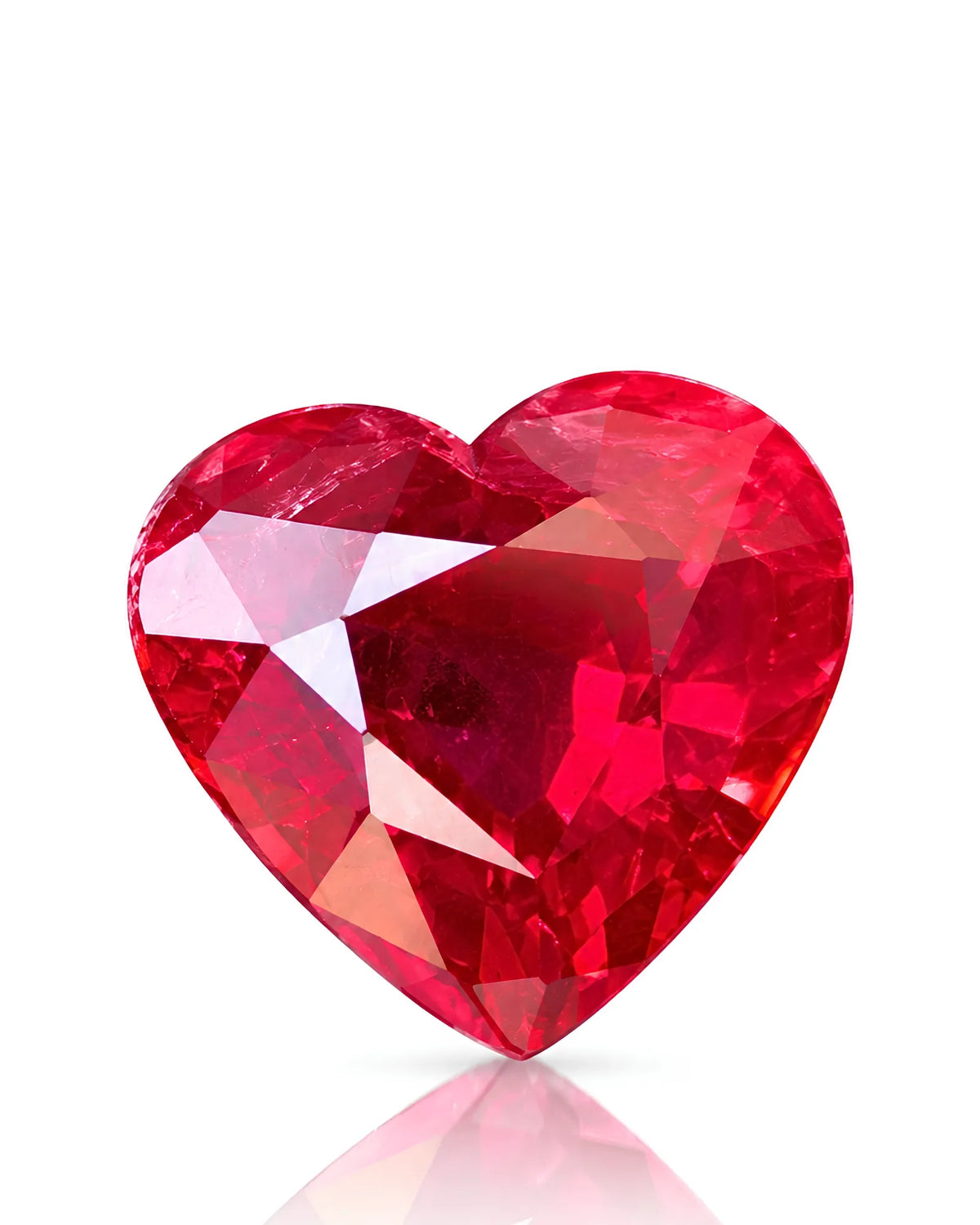 1.02 CTS Unheated Natural Mozambique Pigeon's Blood Ruby | Heart Cut