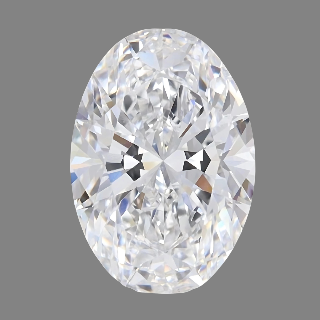 2 carat D color Oval Lab Diamond Gemstone | Saratti