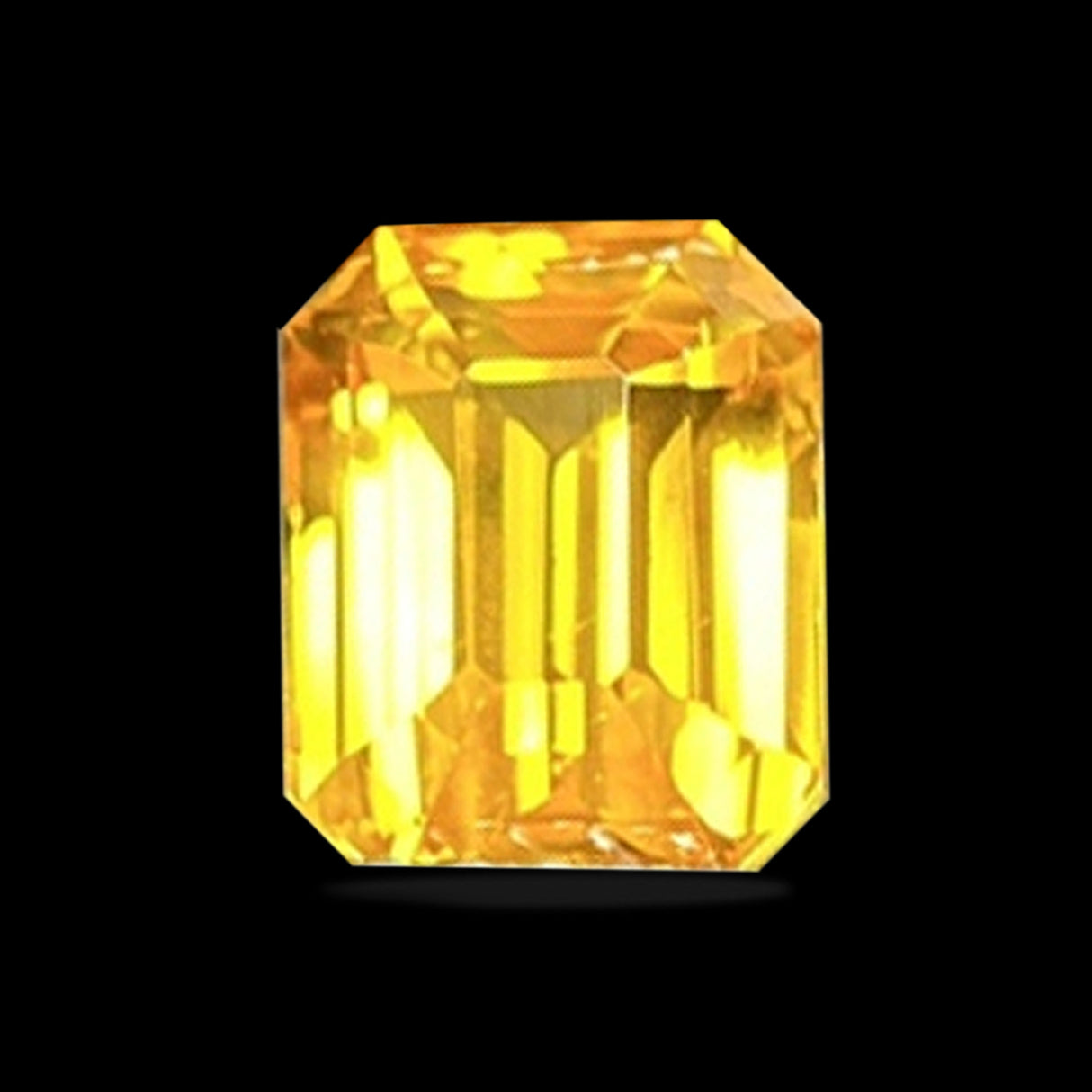 2.05-carat Radiant Cut Natural Yellow Sapphire Gemstone | CGL Certified