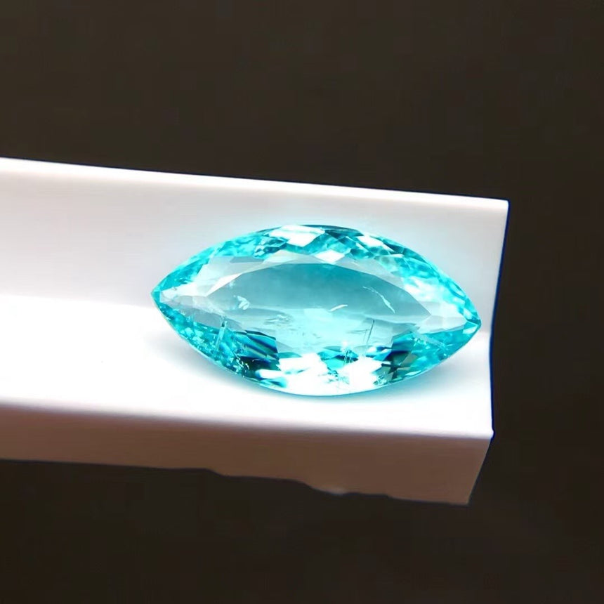 2.07cts Marquise Neon Greenish Blue Paraiba Tourmaline | GUILD Certified