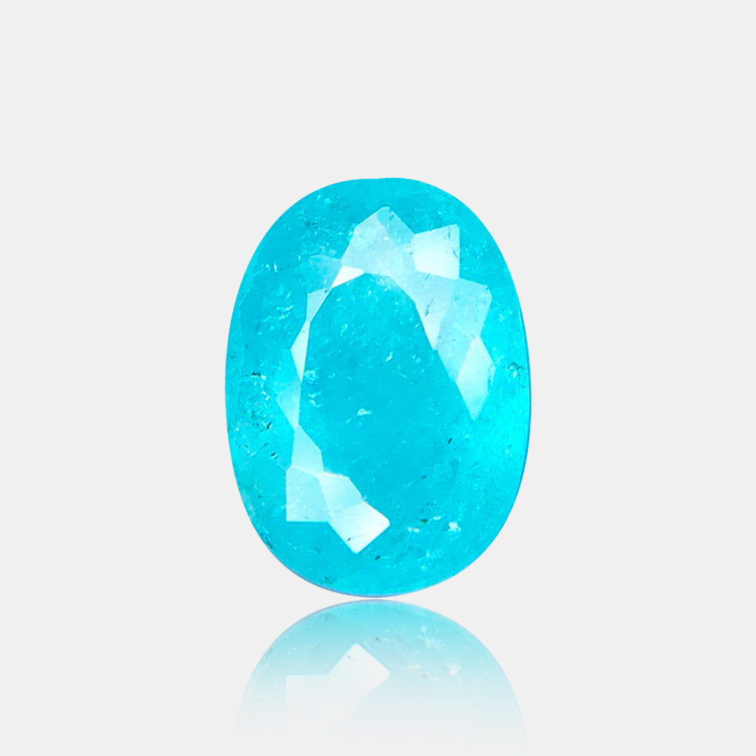 2.23 carats Mozambique Neon Blue Natural Paraiba Tourmaline | Oval – 9.65 × 7.01 × 4.42mm
