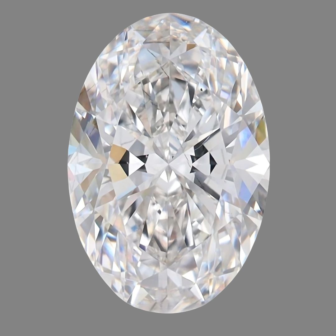 2.34 carats Oval F Color Lab Diamond | IGI Certified | Saratti | For Custom Jewelry