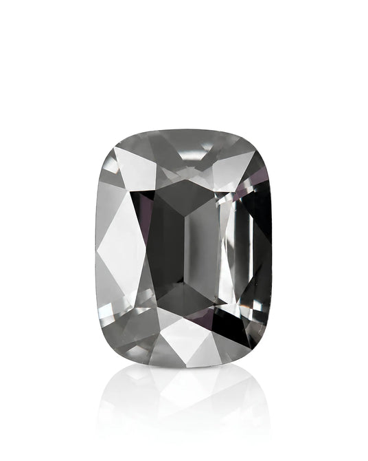 2.35ct Natural Gray Spinel elongated cushion front view | SARATTI
