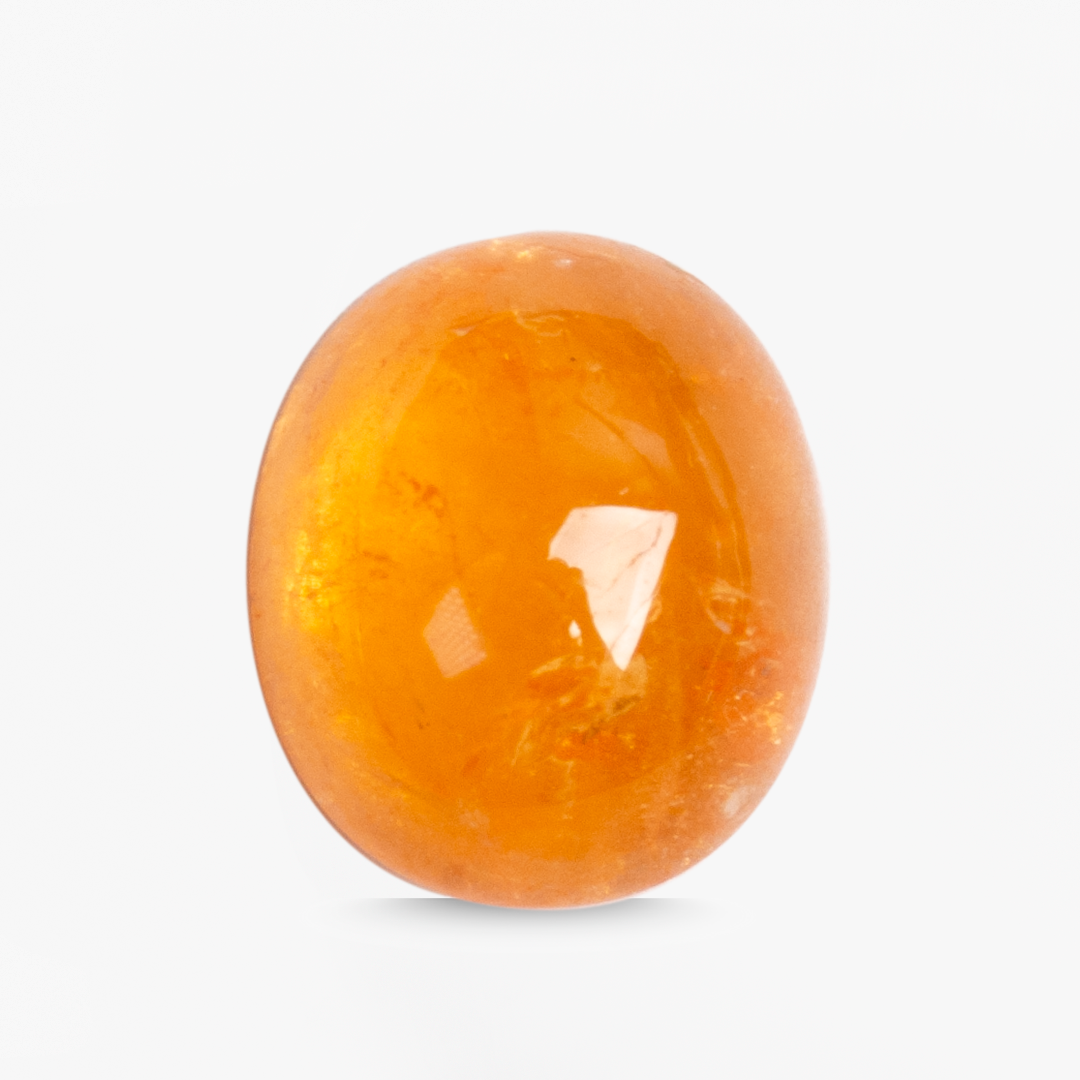 2.47 Carats Oval Orange Spersatine Garnet Gemstone | 7.8mm × 6.7mm
