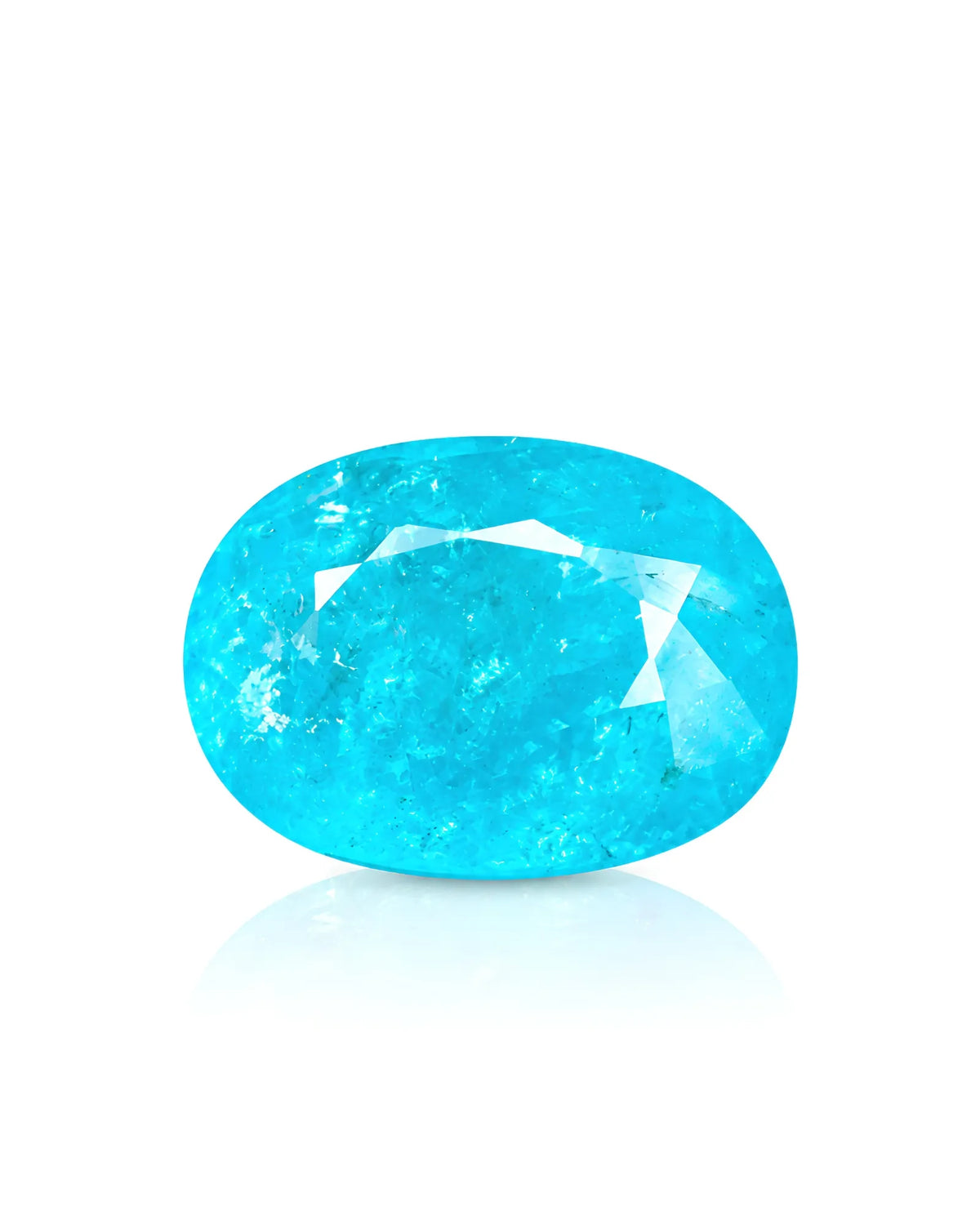 2.75 carats Natural Mozambican Neon Blue Paraiba Tourmaline | Oval