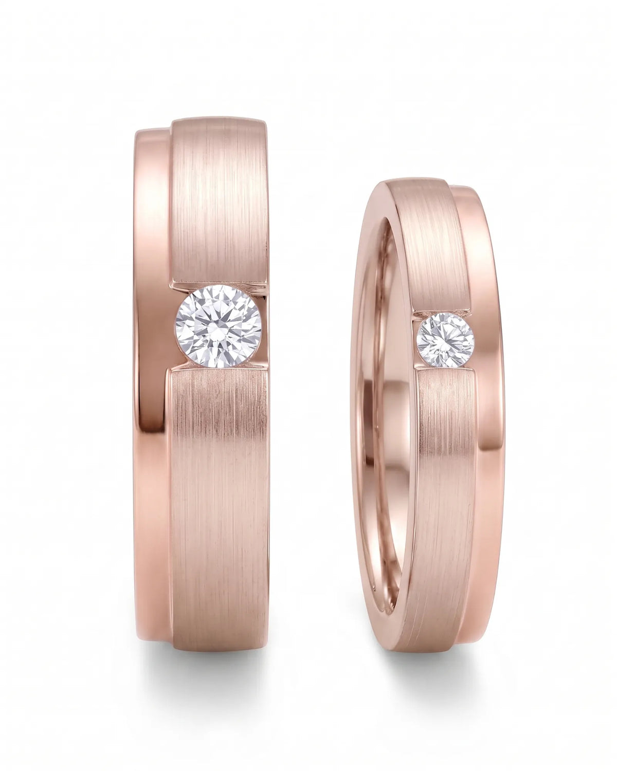 Destiny Match Wedding Band in Two Tone | His & Hers