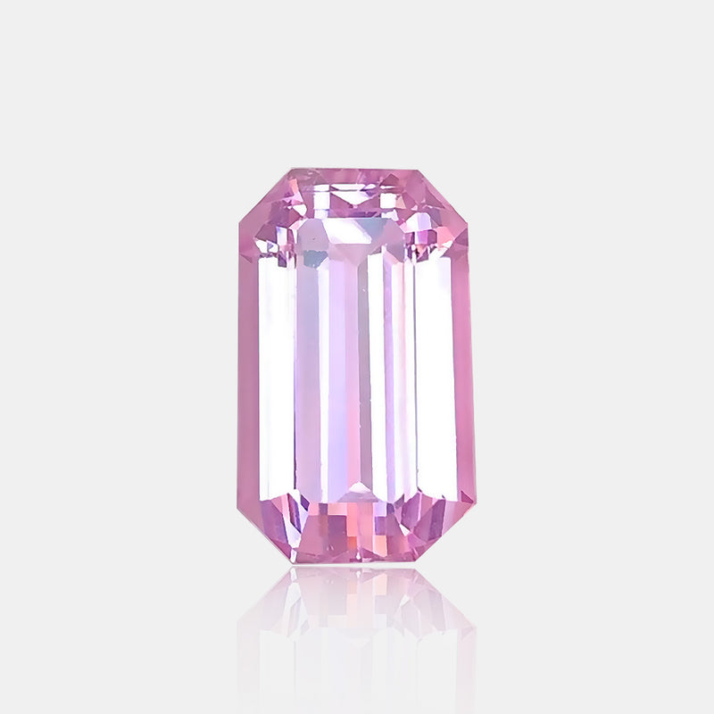 23.4 carat Natural pink purple kunzite emerald cut loose gemstone | SARATTI