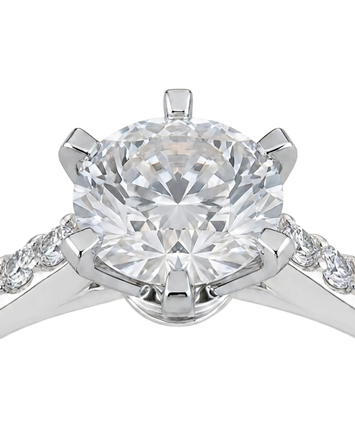 Dakota – Natural Round Diamond Two-Tone Six-Prong Engagement Ring