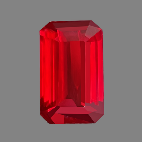 1.35cts Octagonal Cut Ruby Loose Gemstone Unheated | GRS Certified | Saratti