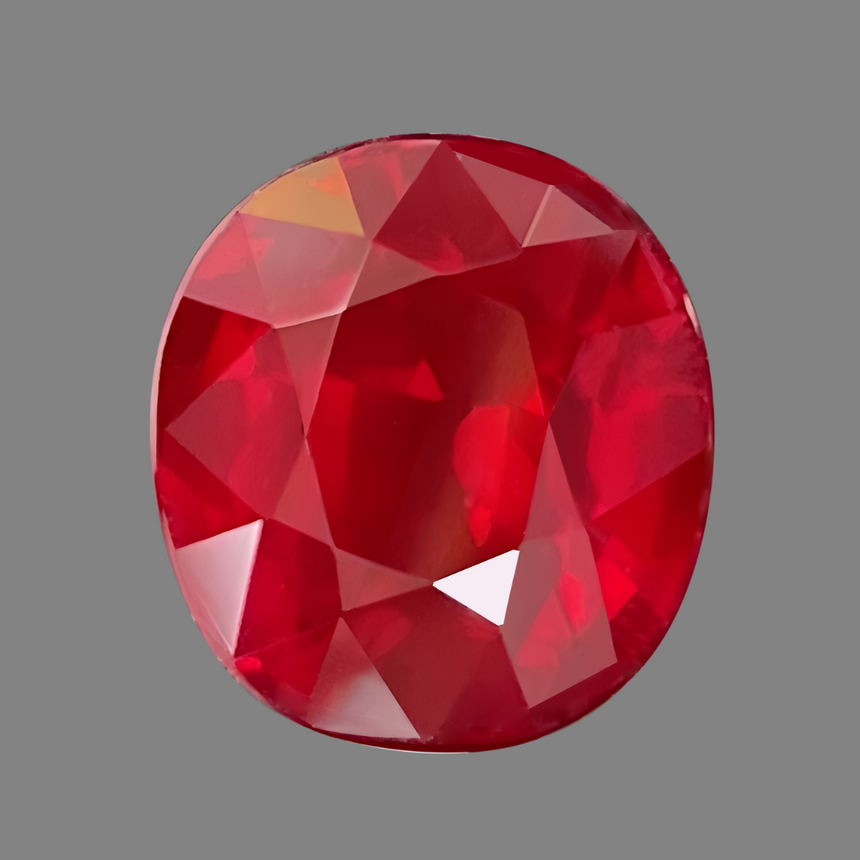 4 carats Oval Natural Ruby Auction Grade Ruby Stone | Saratti
