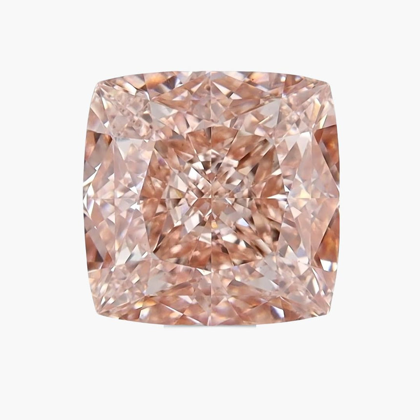 3.01 carats Cushion Cut Cut VS2 Fancy Intense Brownish Pink Lab Diamond | IGI