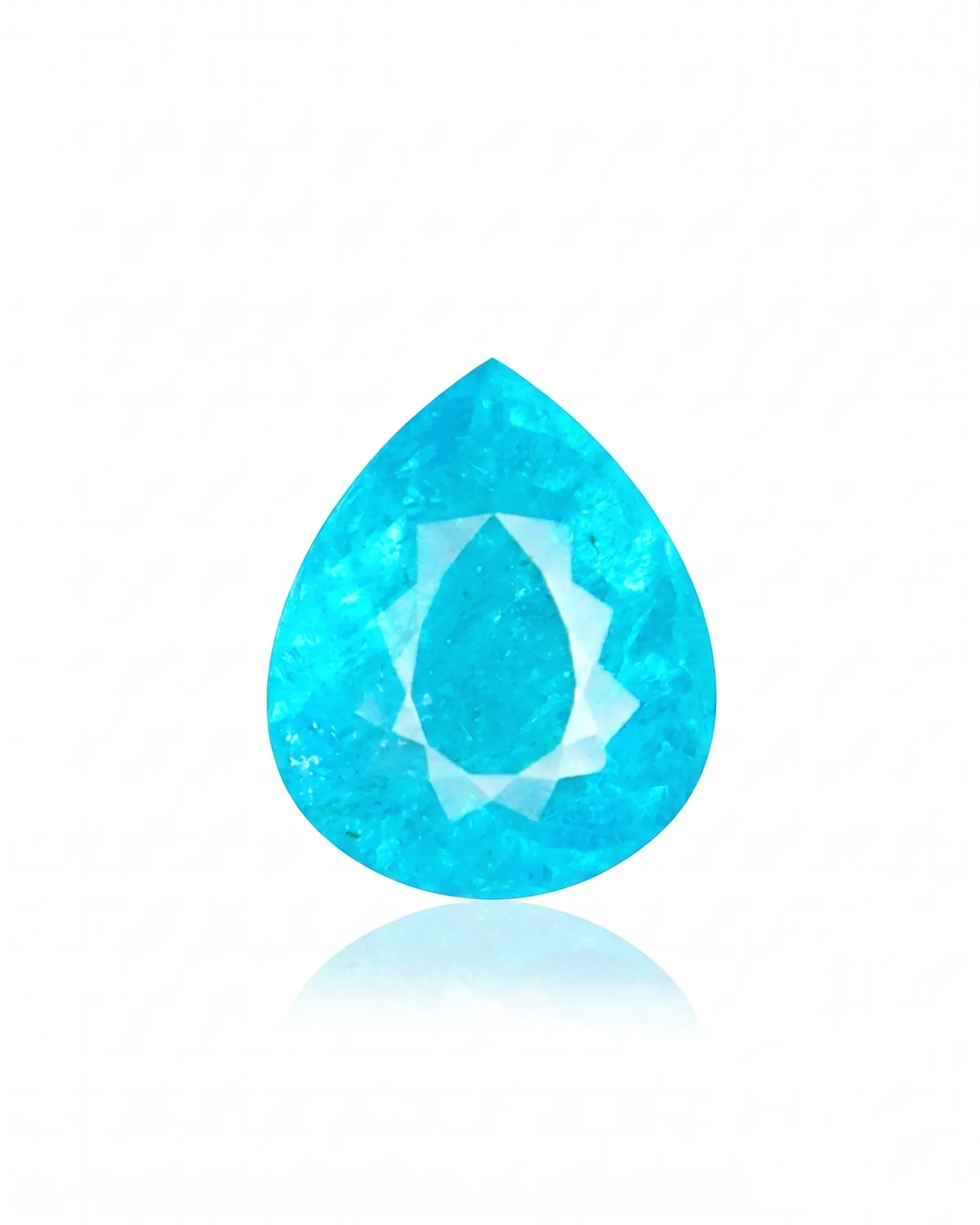 3.05 carats Neon Blue Natural Paraiba Tourmaline | Pear – 10.62 × 8.84 × 5.38mm