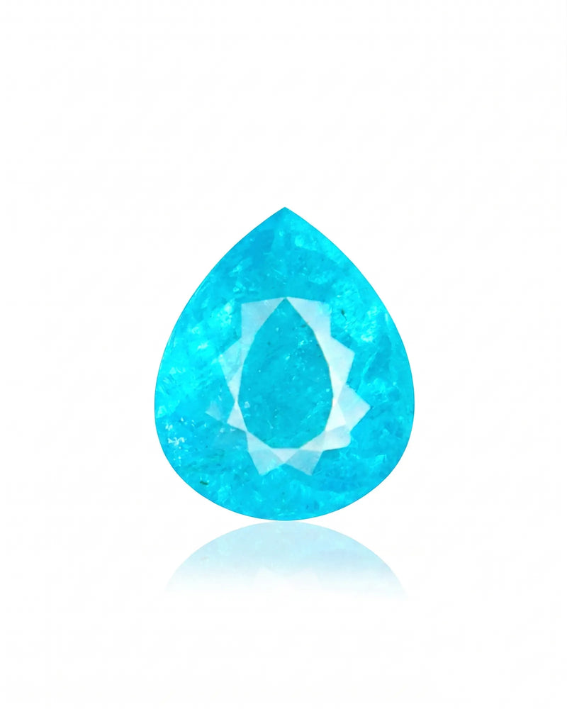 3.05ct natural Paraiba tourmaline pear cut | SARATTI
