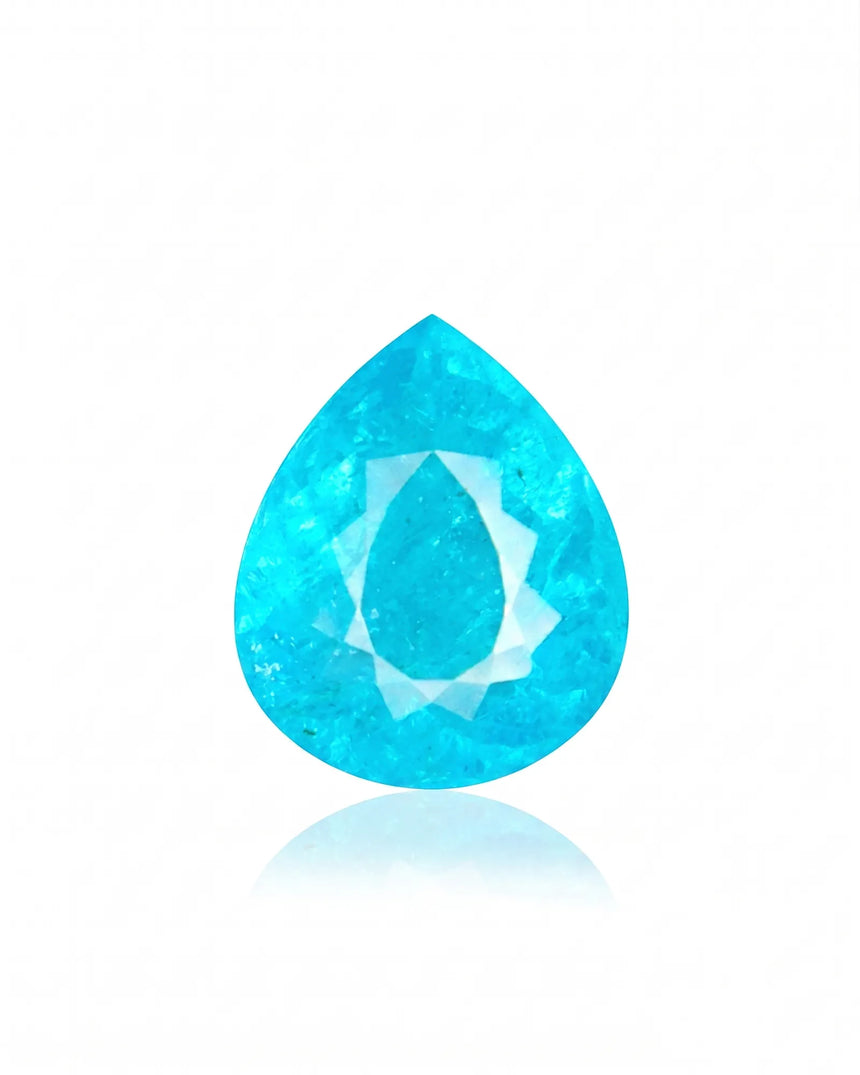 3.05ct natural Paraiba tourmaline pear cut | SARATTI