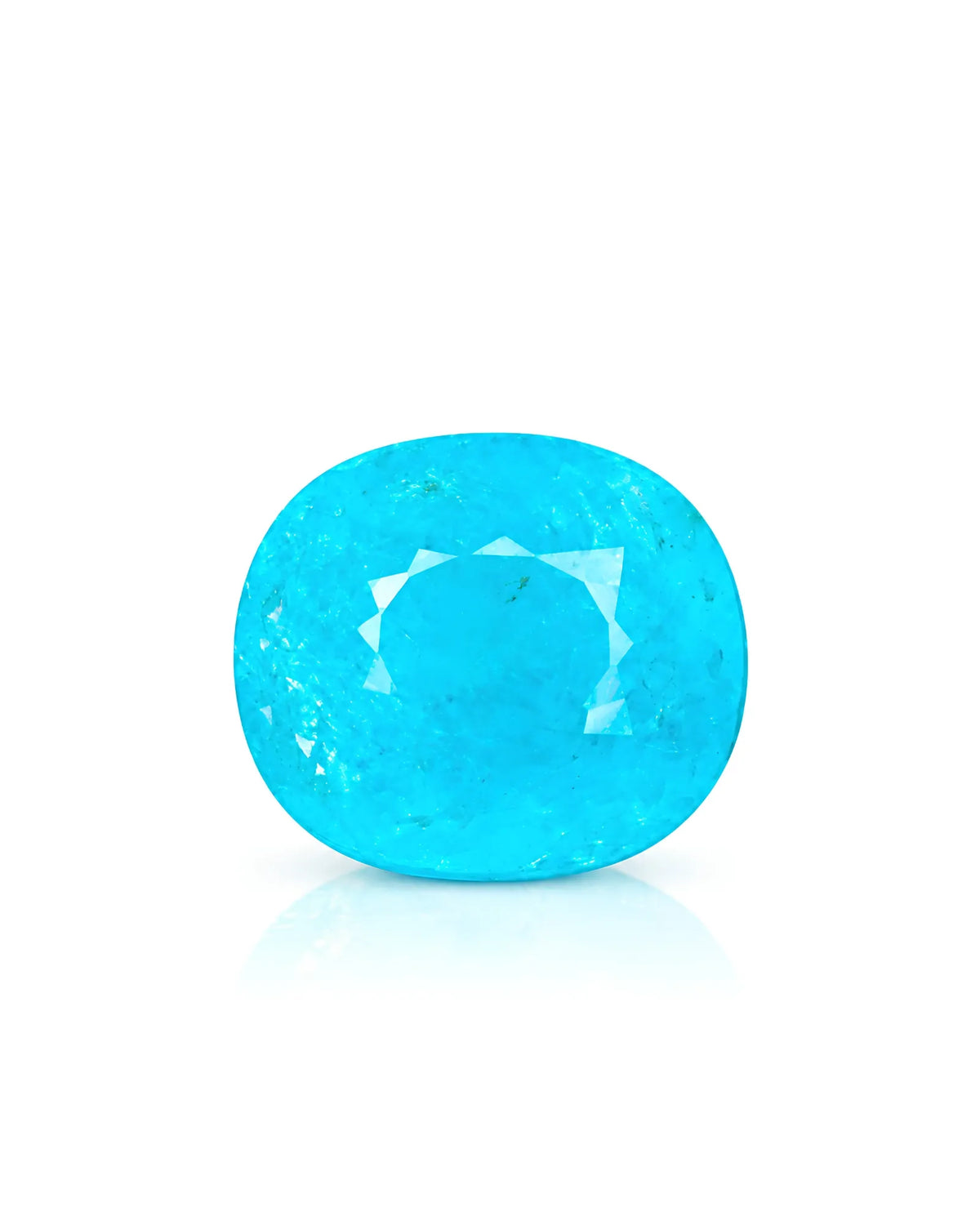 3.06 carats Natural Brazilian Neon Blue Paraiba Tourmaline | Oval