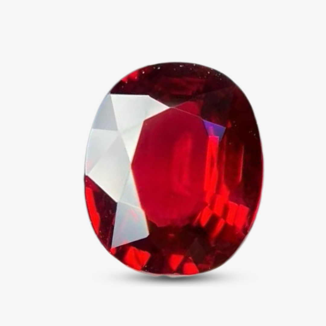 3.10-carat AIGS certified Pigeon Blood Red Natural Ruby Gemstone | Unheated