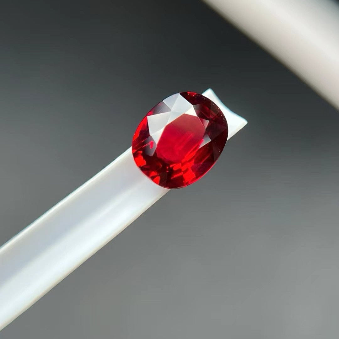 3.10-carat AIGS certified Pigeon Blood Red Natural Ruby Gemstone | Unheated