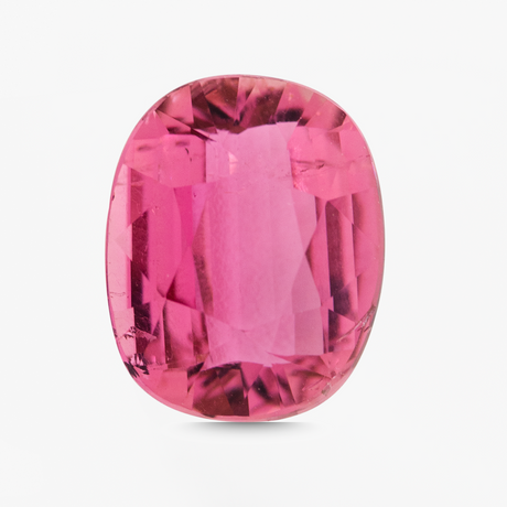 3.14ct Pink Tourmaline cushion cut 10.3 x 8.2mm natural gemstone | SARATTI