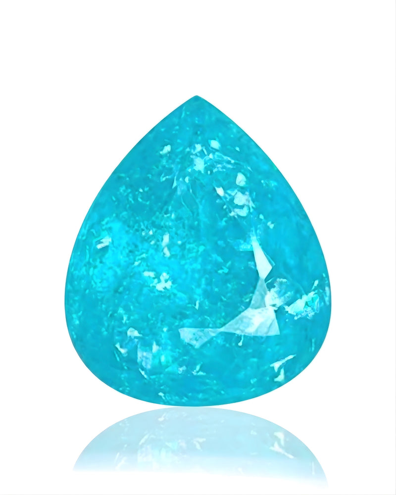 3.25ct Mozambique natural Paraiba tourmaline pear cut | SARATTI