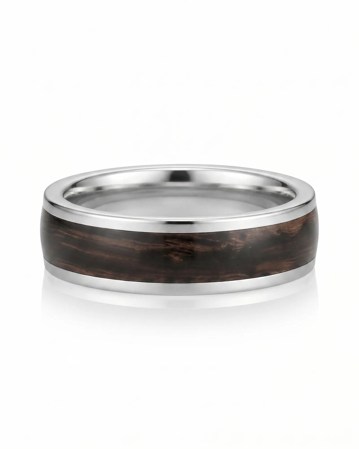 Enamel Ring with Wood Inspired Design