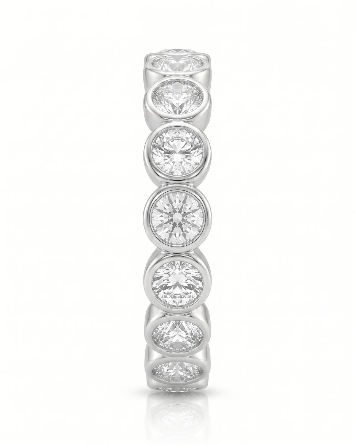 Diamond Wedding Band in White Gold
