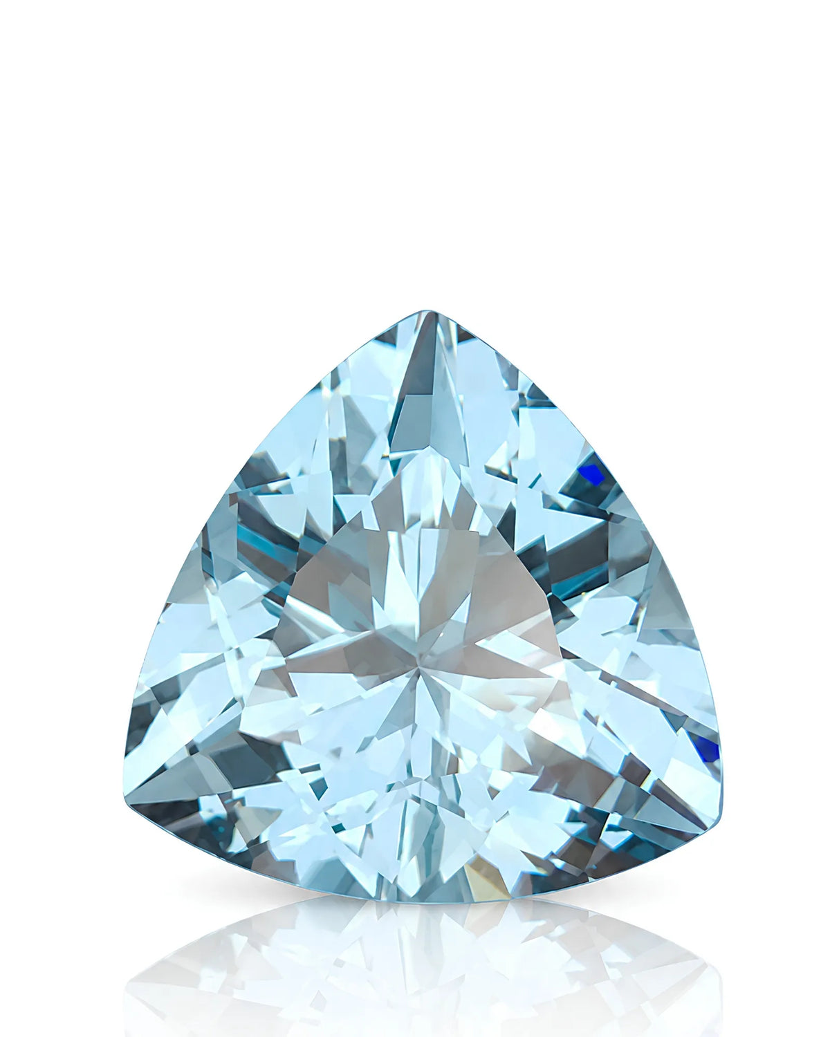 4.00 carats Natural Santa Maria Aquamarine | Triangular Cut