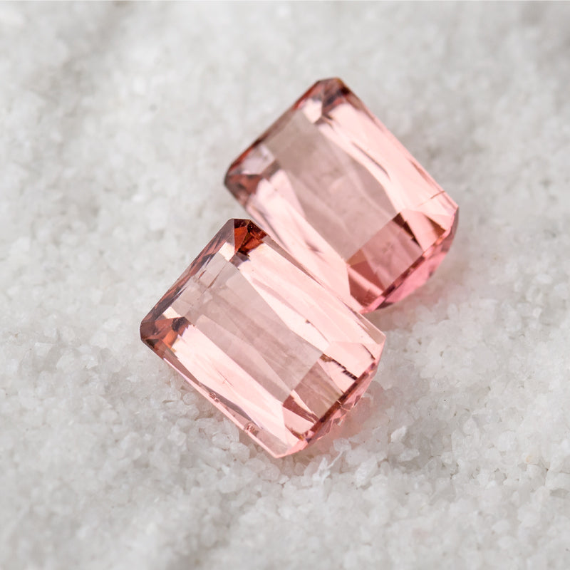 4.45-carat Emerald Cut Pink Natural Tourmaline Gems | Saratti