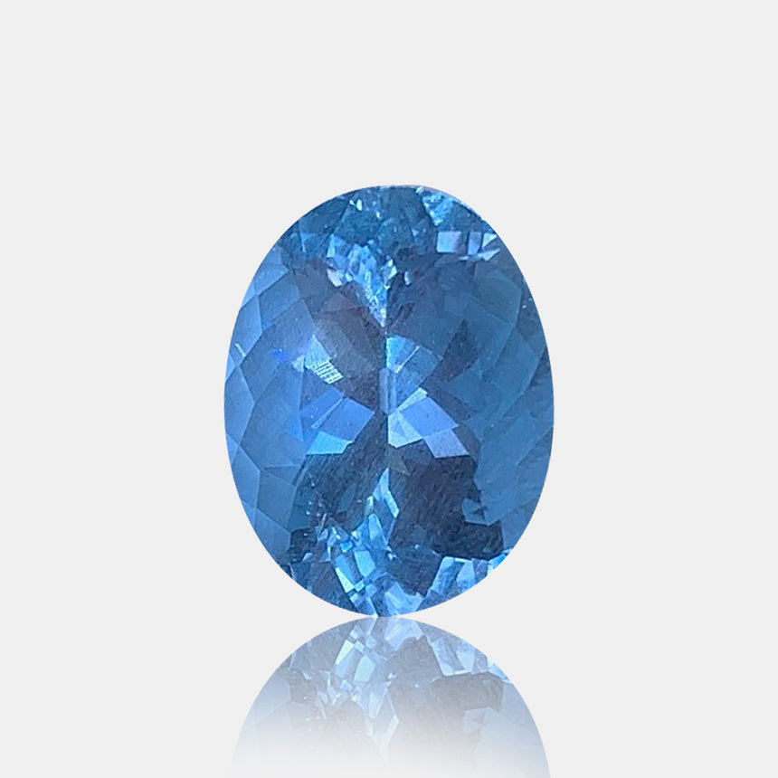 4.97ct Natural Aquamarine Oval Cut | SARATTI