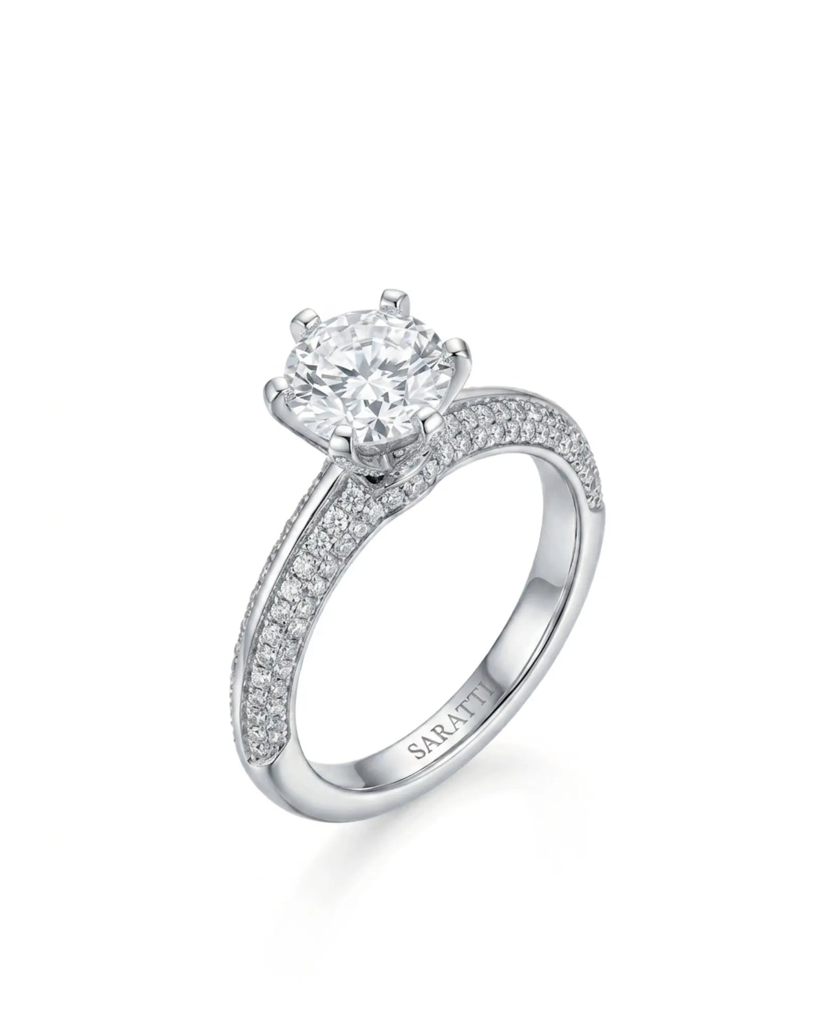Aniya – Seraphic Charm Natural Round Diamond Six-Prong Engagement Ring