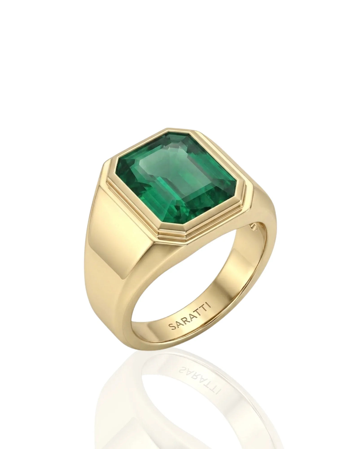 Aurelius Emerald Signet Ring