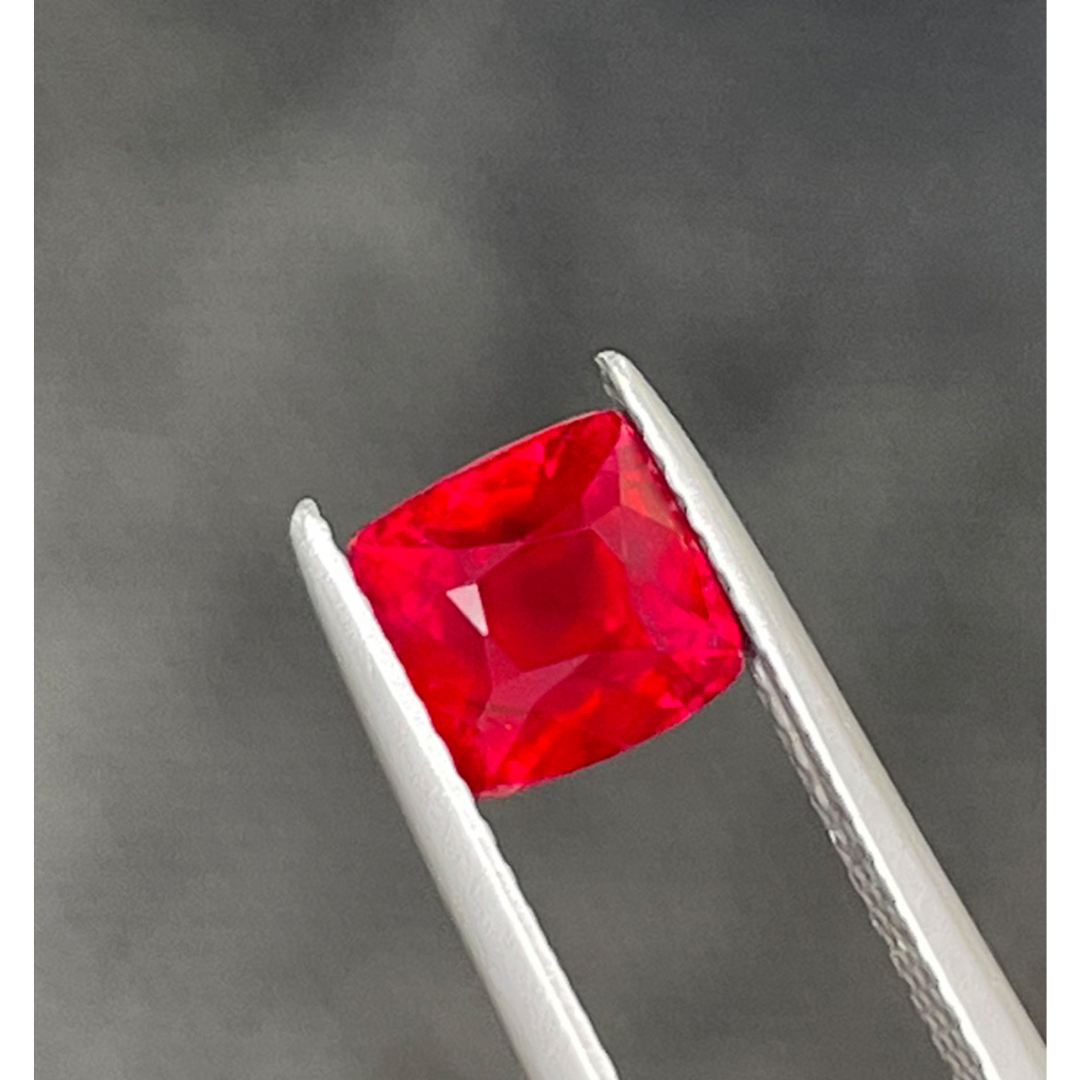 Real Natural Ruby Gemstone in Cushion Shape 2.00 carats GRS Certified
