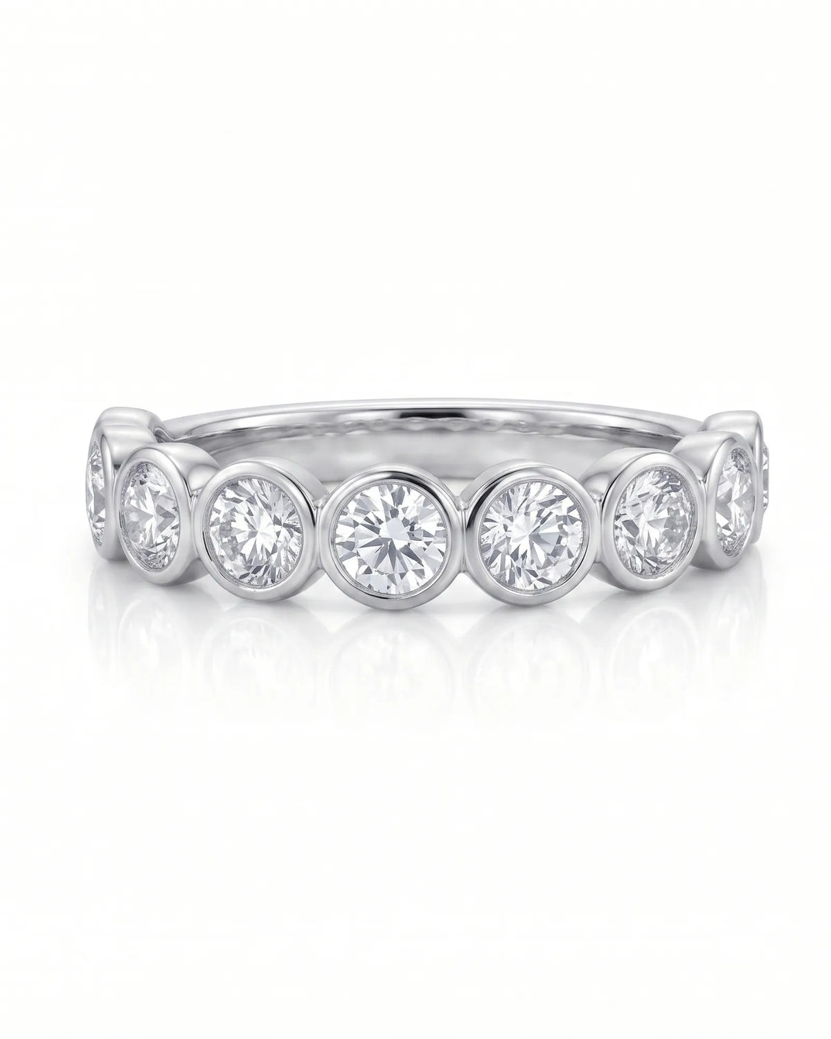 Diamond Wedding Band in White Gold