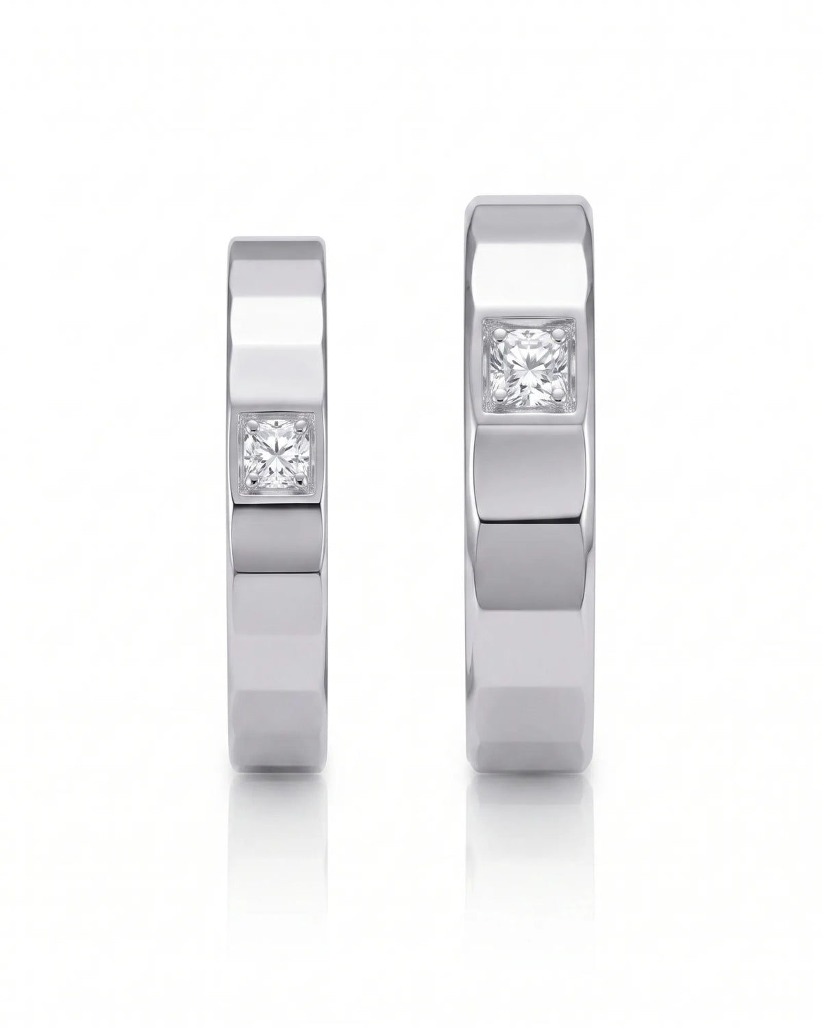 Aura Diamond Wedding Set | His & Hers