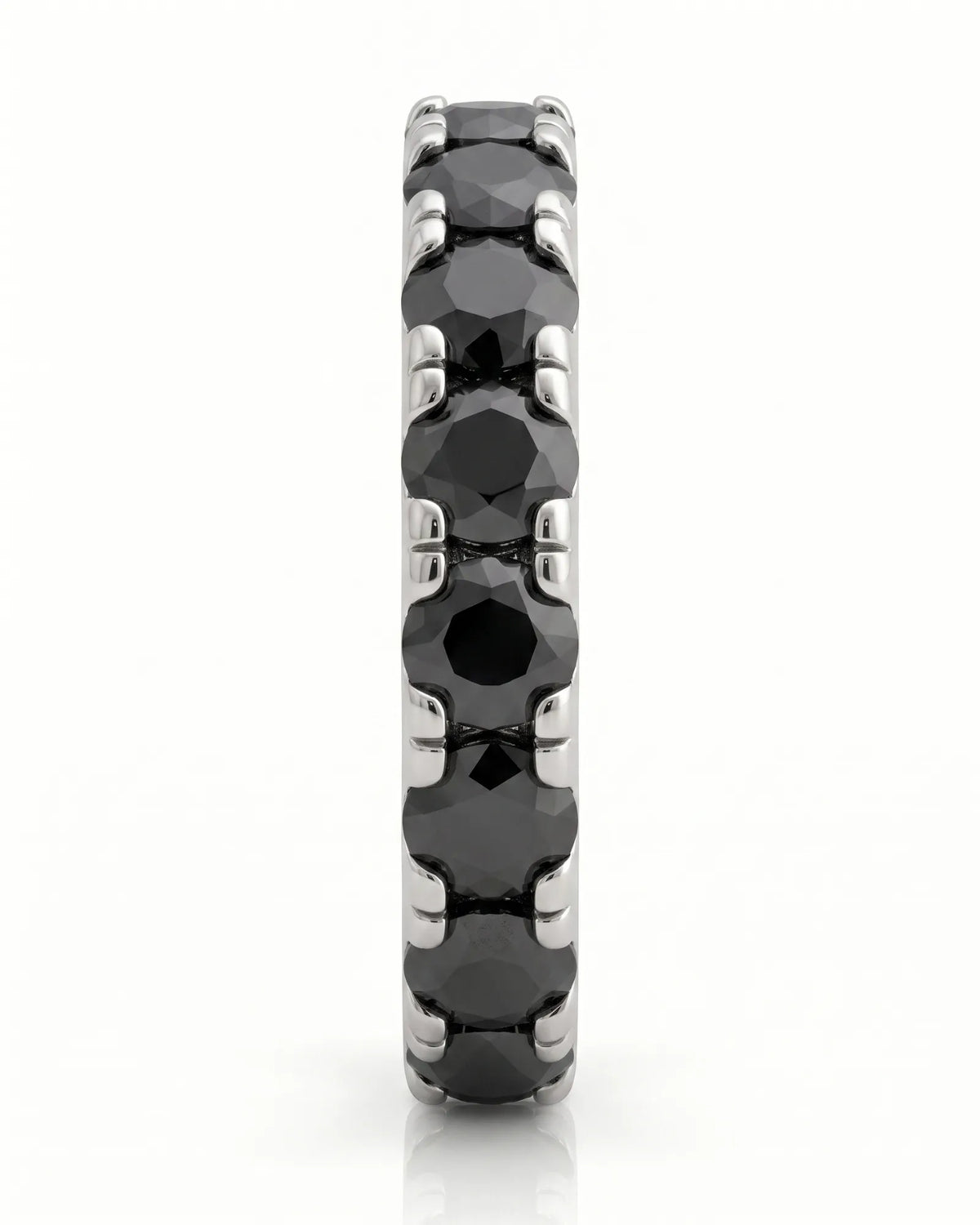 Black Natural Diamond Eternity Band
