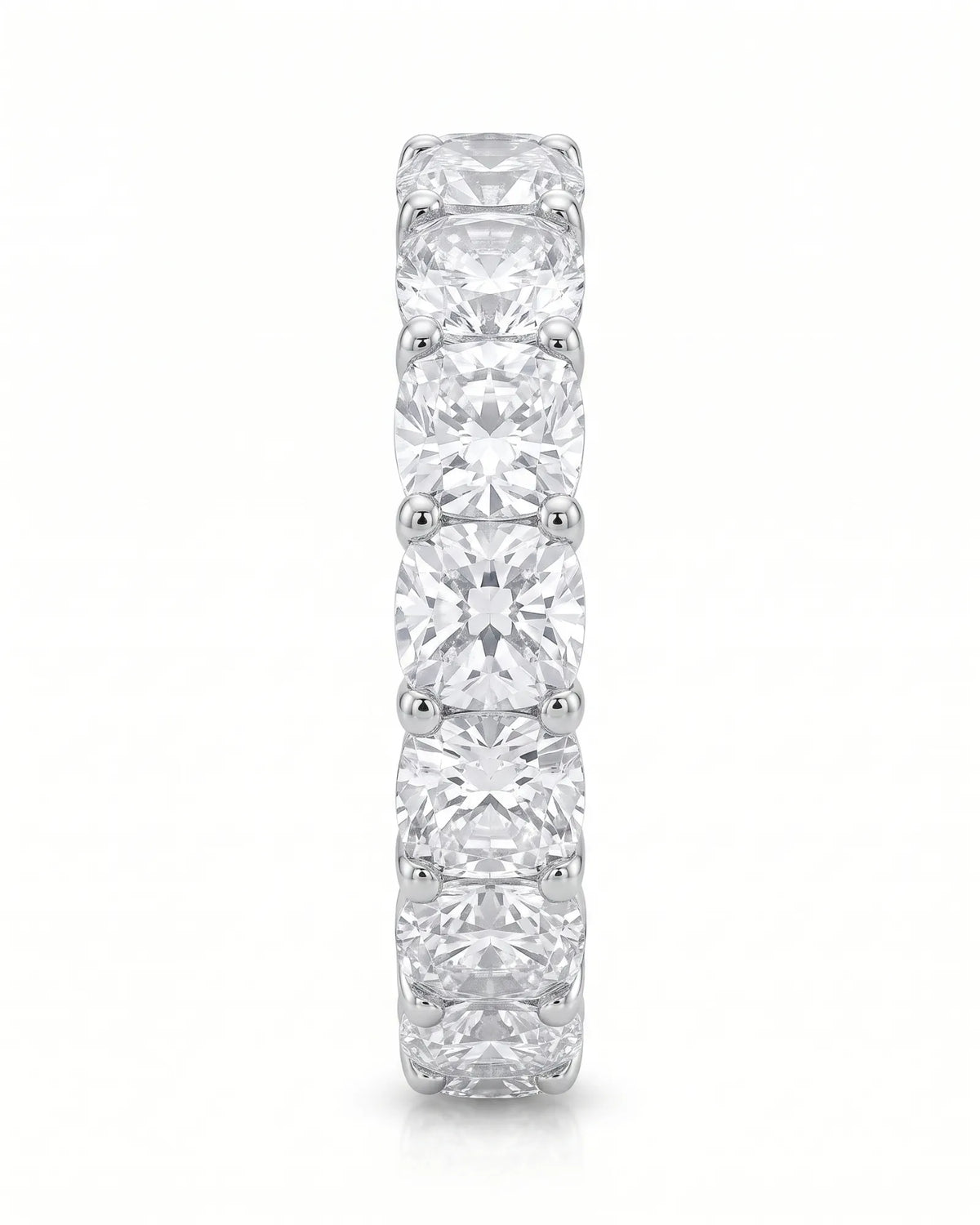 Cushion-Cut Natural Diamond Eternity Band