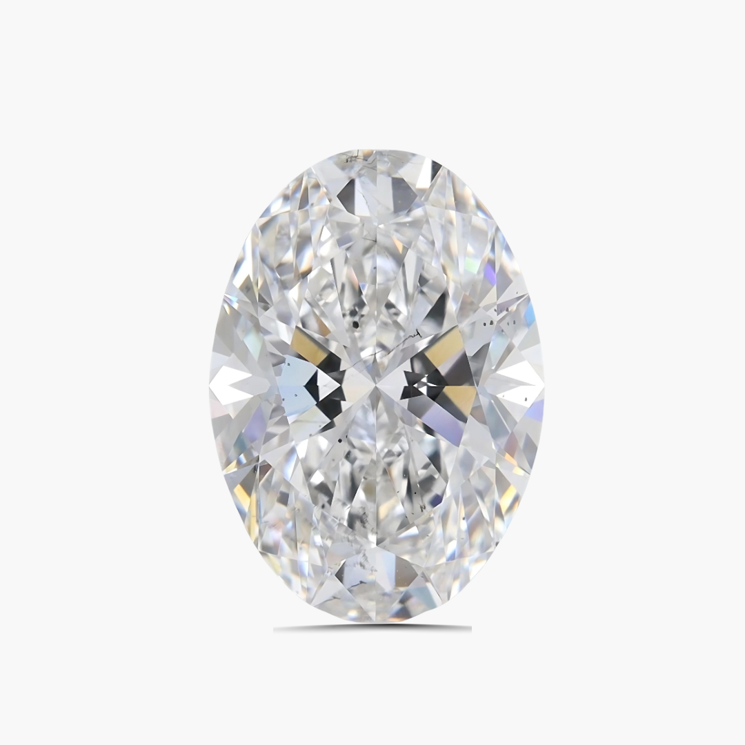 5.19 cts Oval F Color Lab Diamond | IGI Certified